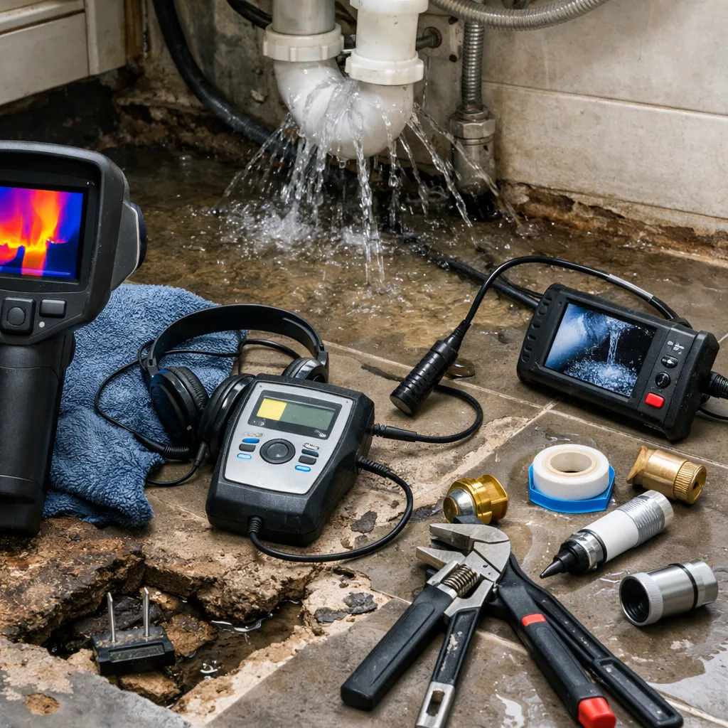 Recherche de fuite et réparation par plombier professionnel